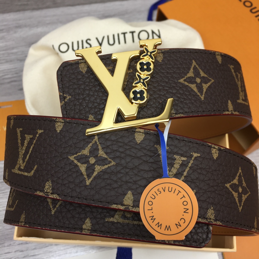 Louis Vuitton LV Men's New Season 4cm Floral Enamel Belt