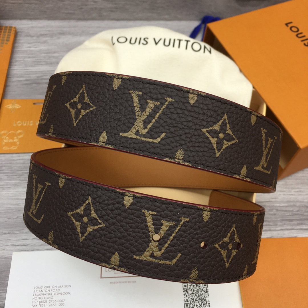 Louis Vuitton LV Men's New Season 4cm Floral Enamel Belt