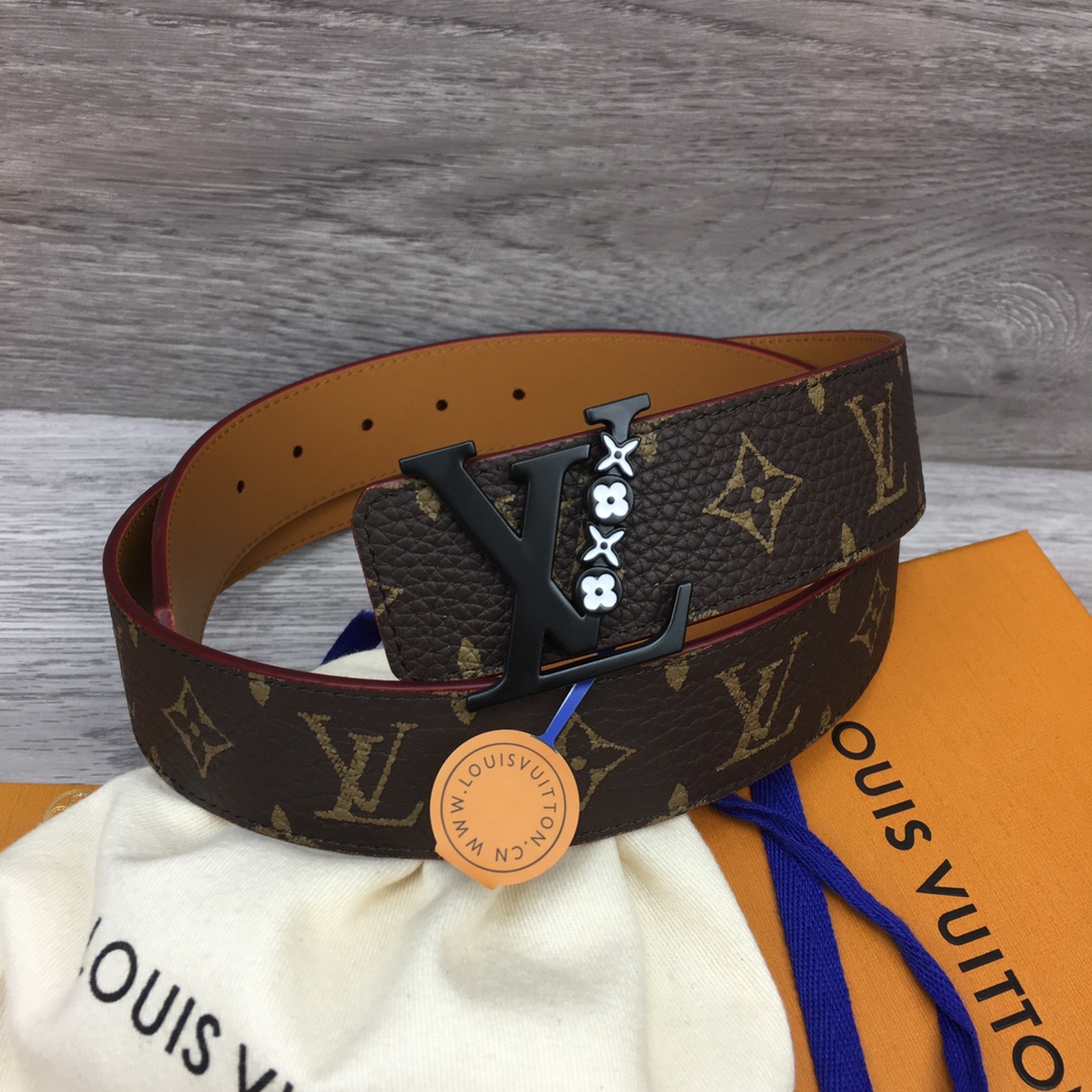 Louis Vuitton LV Men's New Season 4cm Floral Enamel Belt