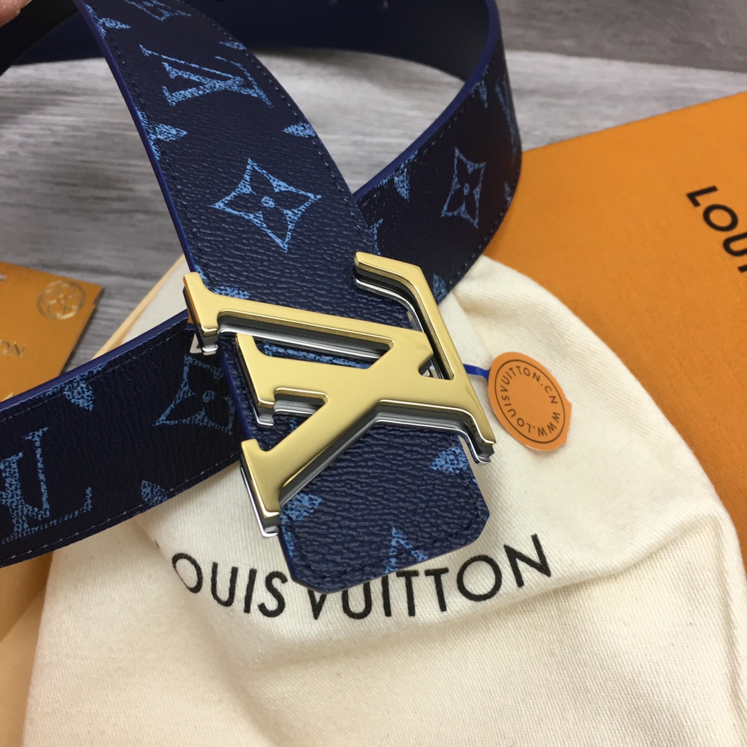 Louis Vuitton LV Custom Gradient Letter 4cm Reversible Belt