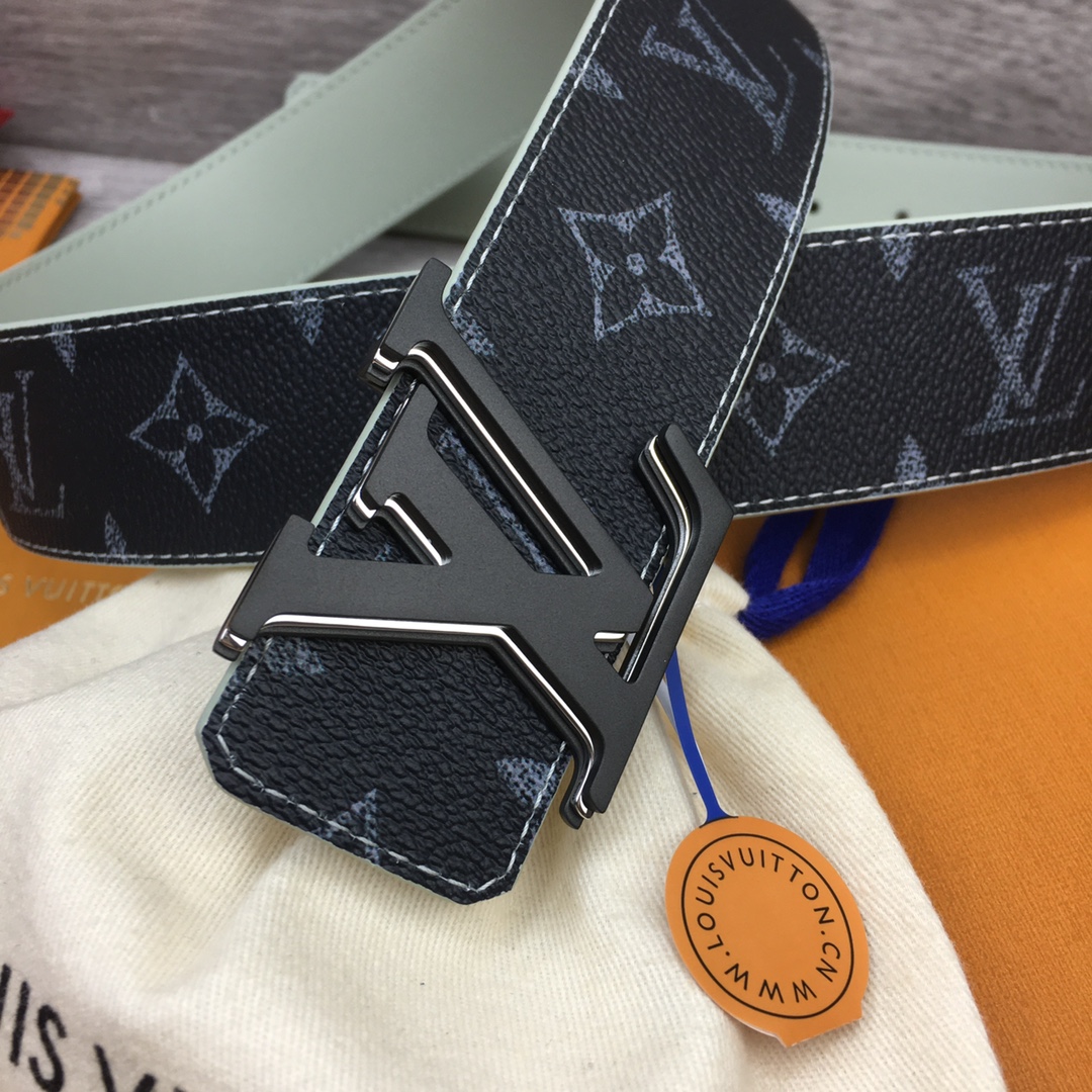 Louis Vuitton LV Custom Gradient Letter 4cm Reversible Belt