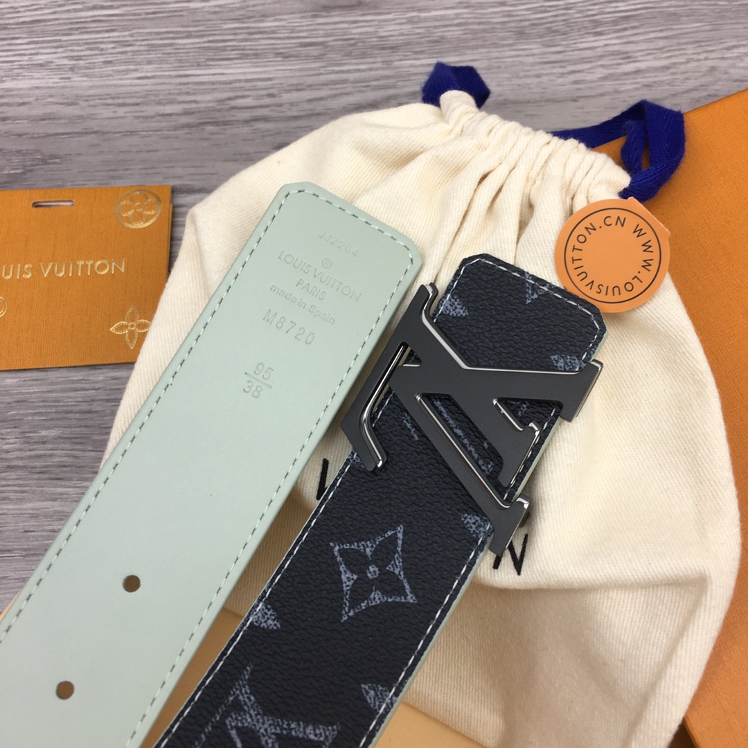 Louis Vuitton LV Custom Gradient Letter 4cm Reversible Belt