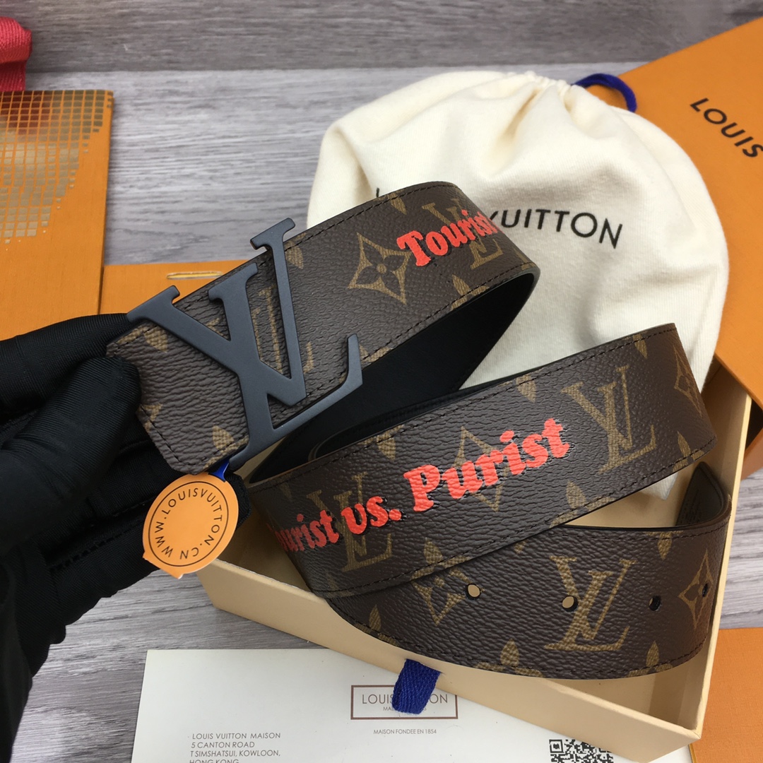 Louis Vuitton LV Men's Reversible Canvas Belt