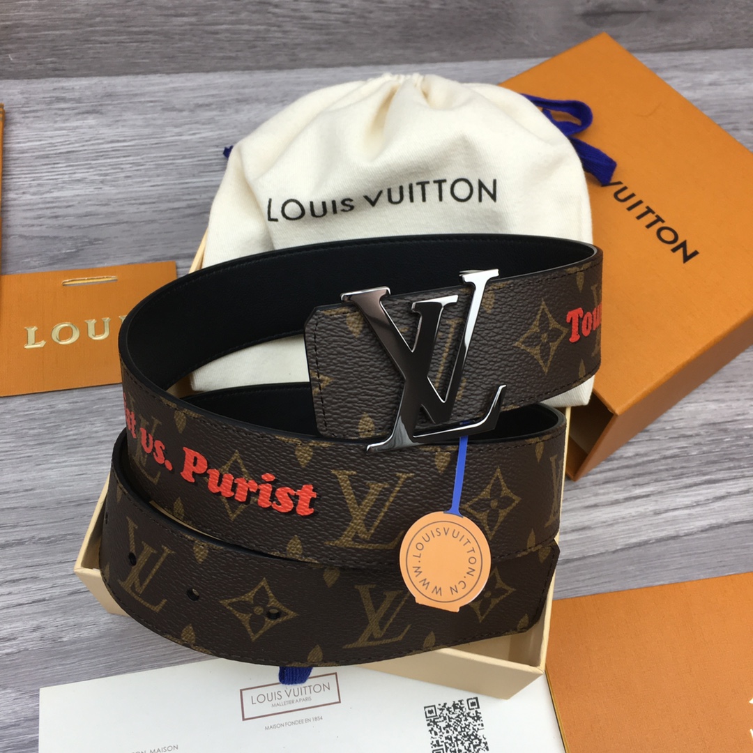 Louis Vuitton LV Men's Reversible Canvas Belt