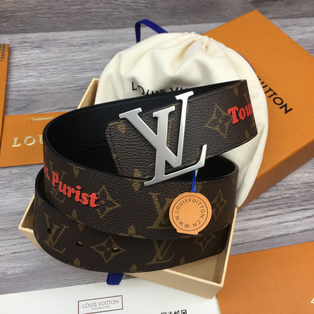 Louis Vuitton LV Men's Reversible Canvas Belt