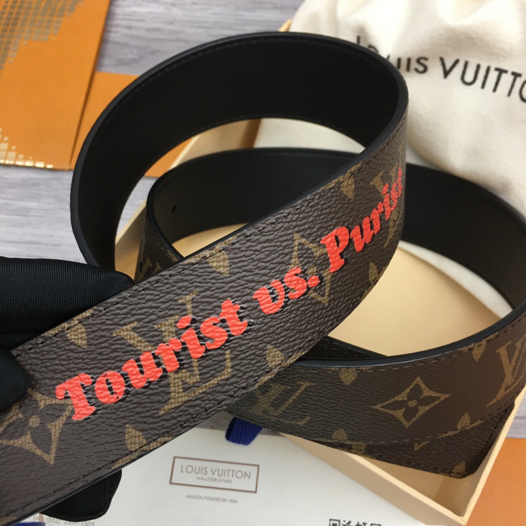 Louis Vuitton LV Men's Reversible Canvas Belt