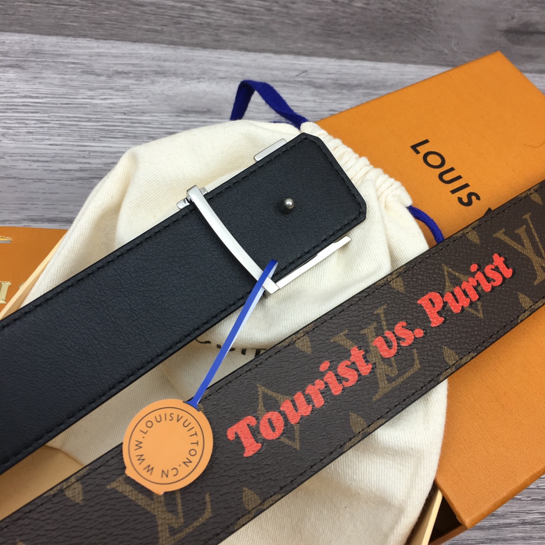 Louis Vuitton LV Men's Reversible Canvas Belt