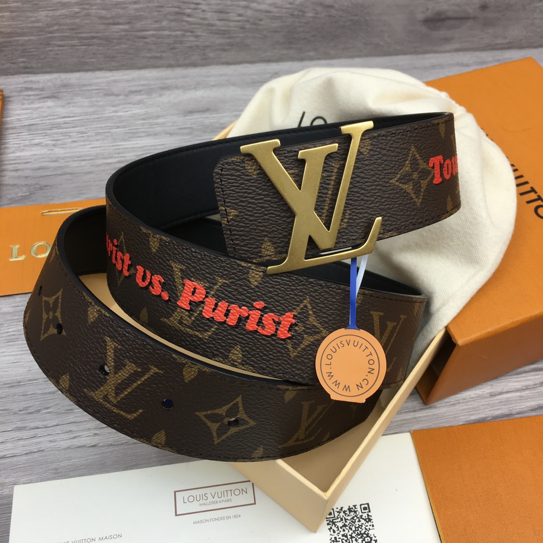 Louis Vuitton LV Men's Reversible Canvas Belt