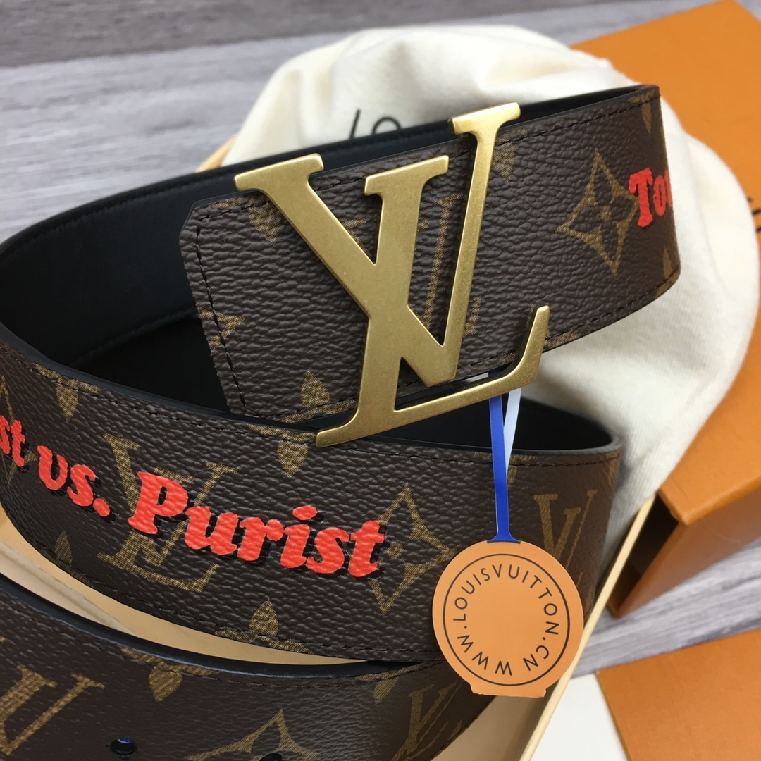 Louis Vuitton LV Men's Reversible Canvas Belt