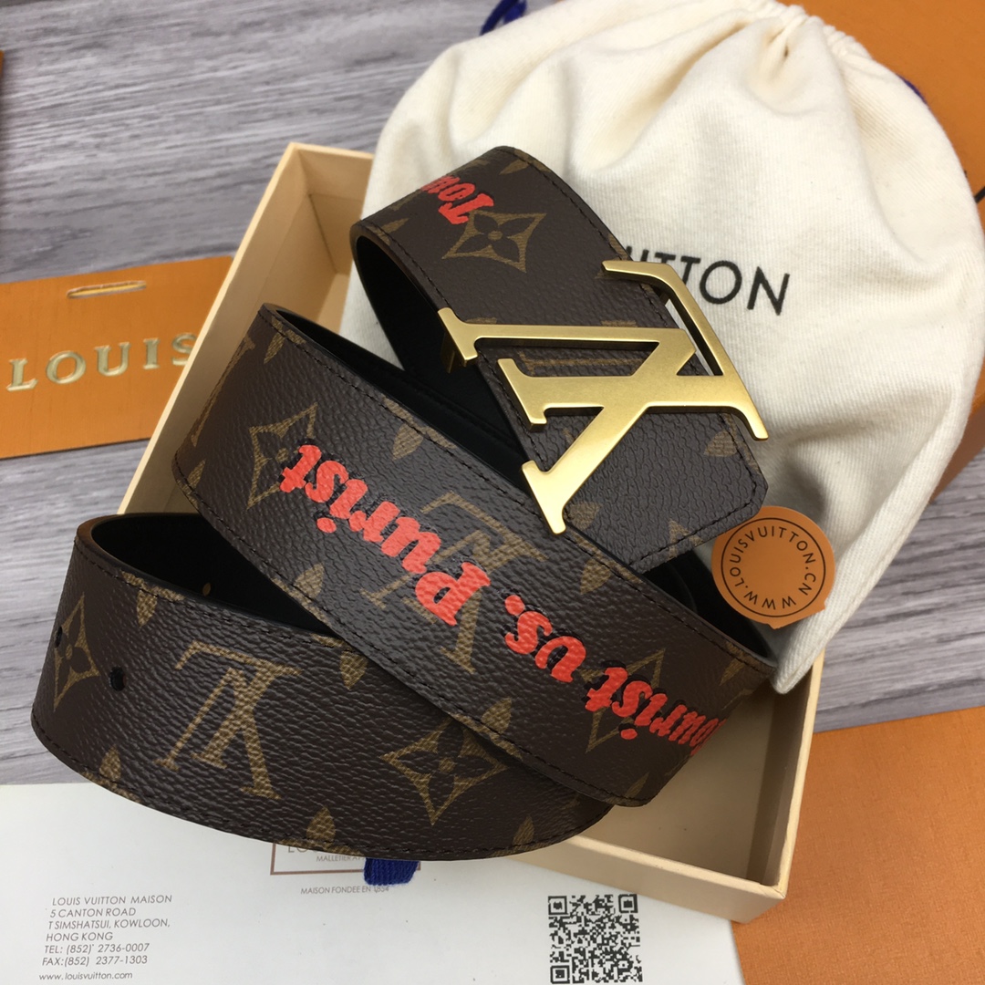 Louis Vuitton LV Men's Reversible Canvas Belt