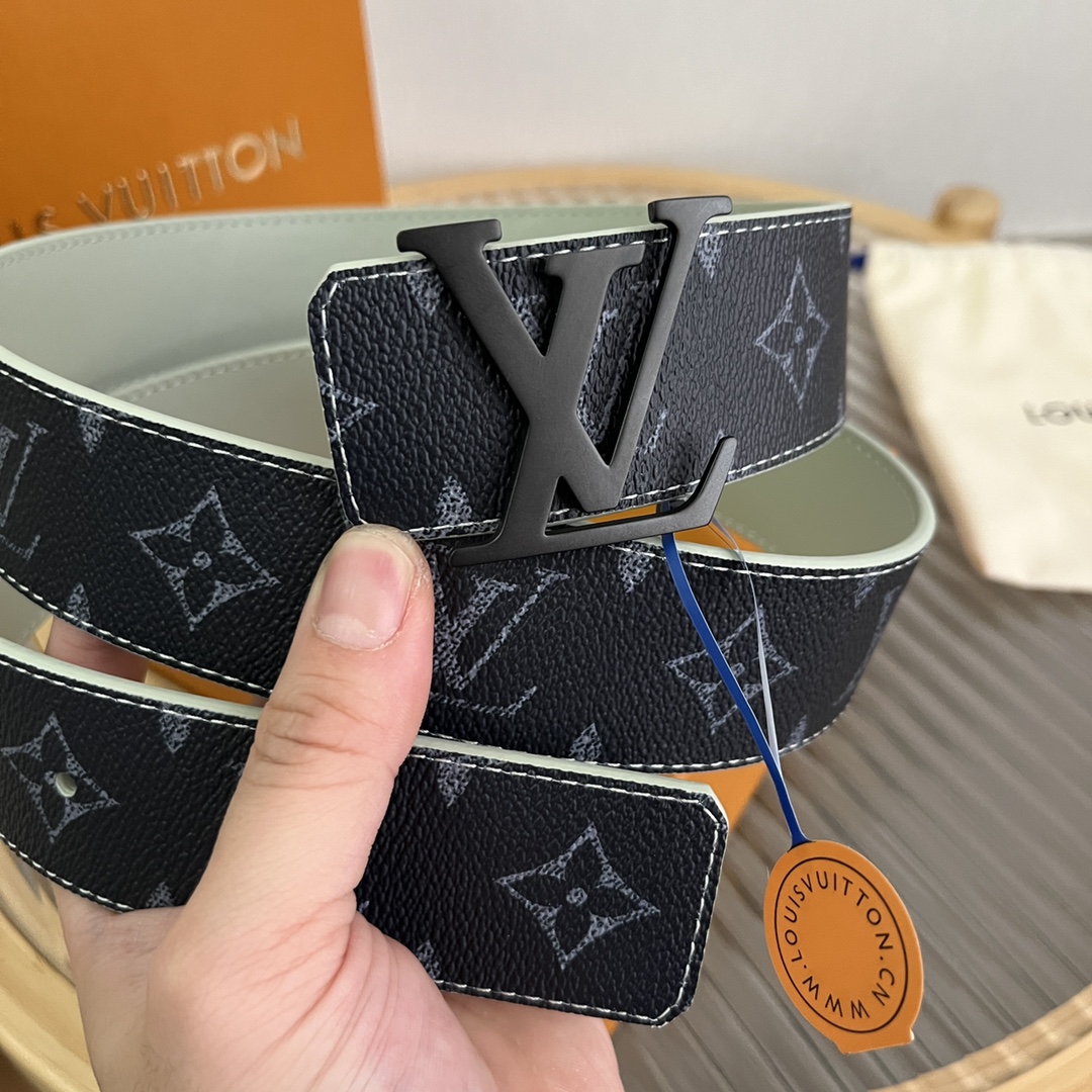 Louis Vuitton LV Custom 4cm Reversible Canvas Belt