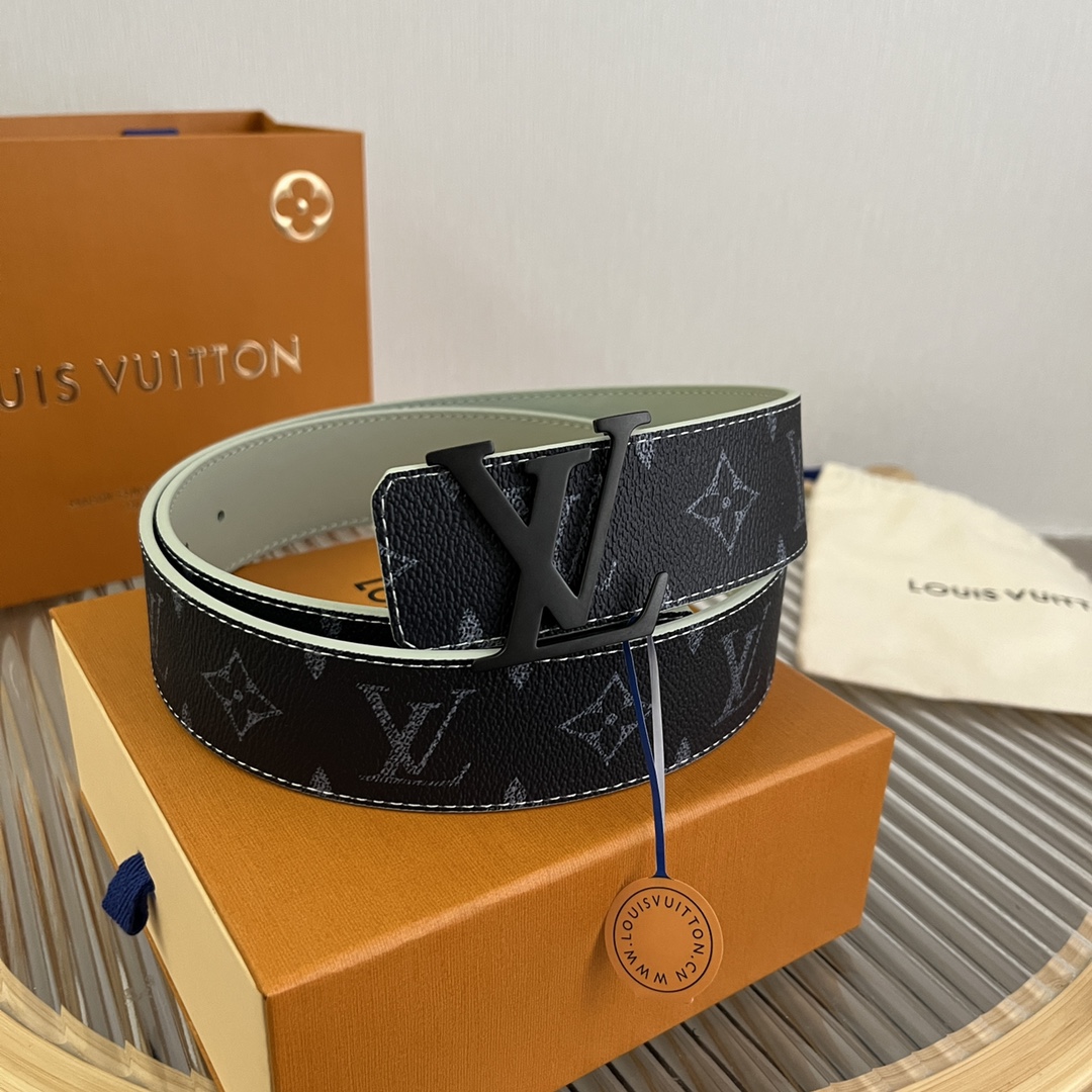 Louis Vuitton LV Custom 4cm Reversible Canvas Belt