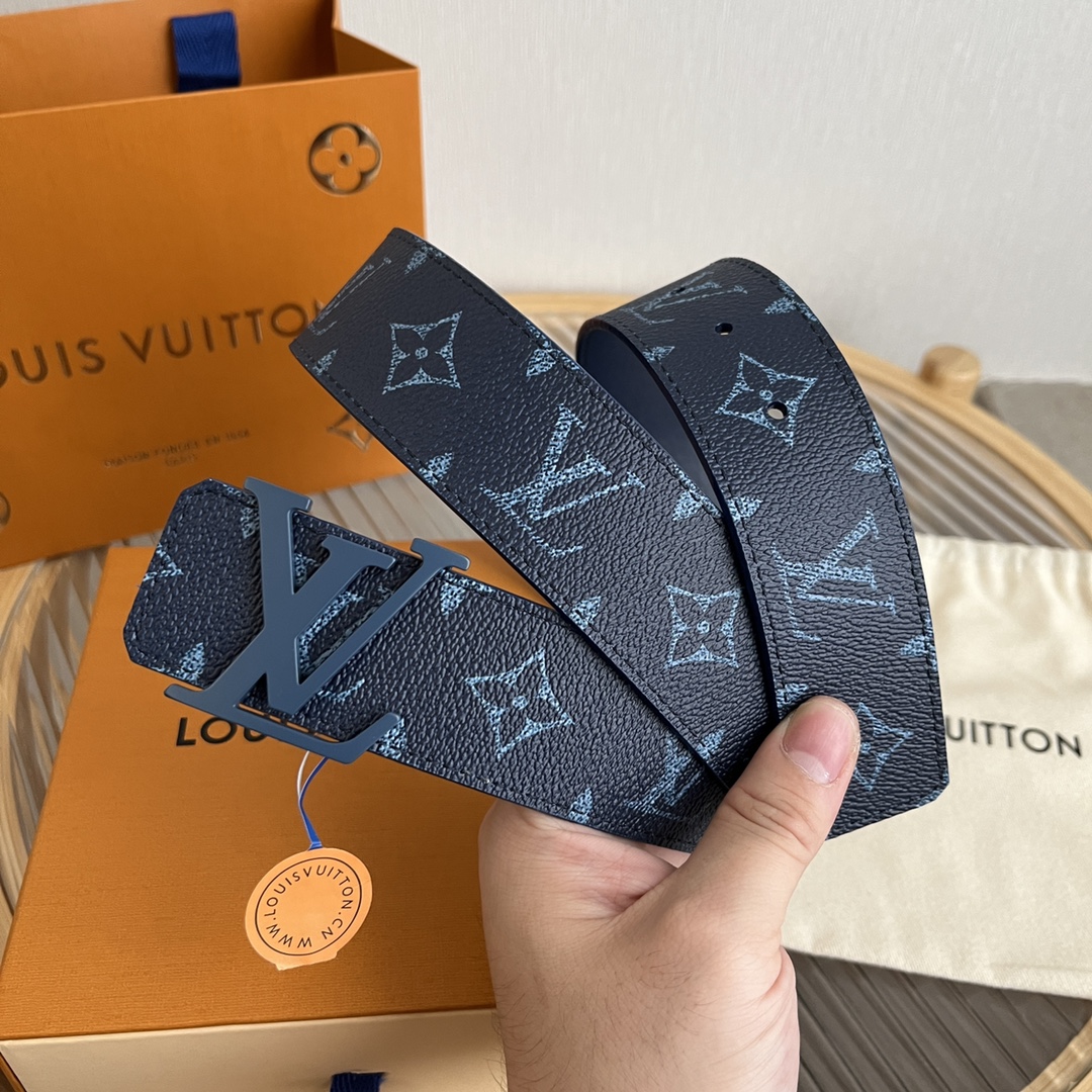 Louis Vuitton LV Custom 4cm Reversible Canvas Belt