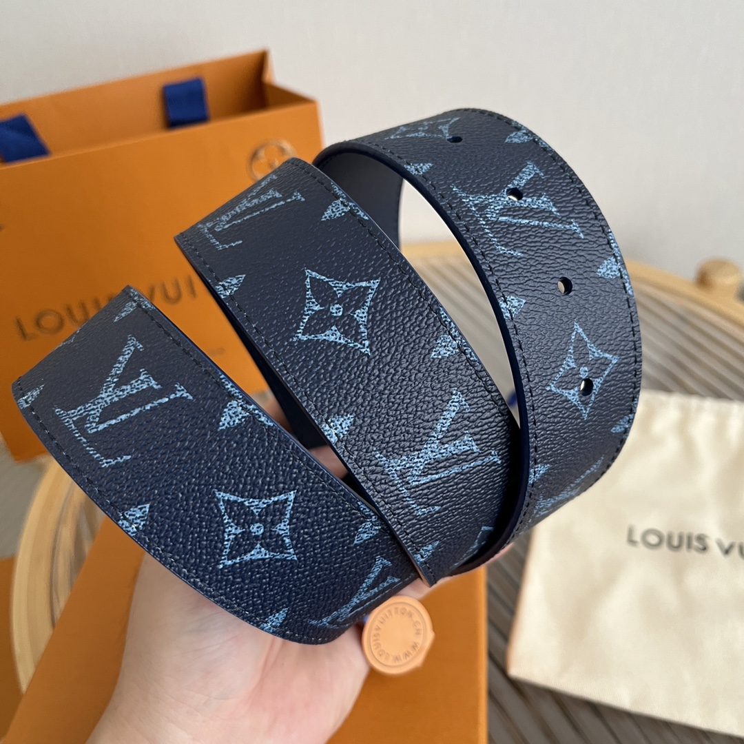 Louis Vuitton LV Custom 4cm Reversible Canvas Belt