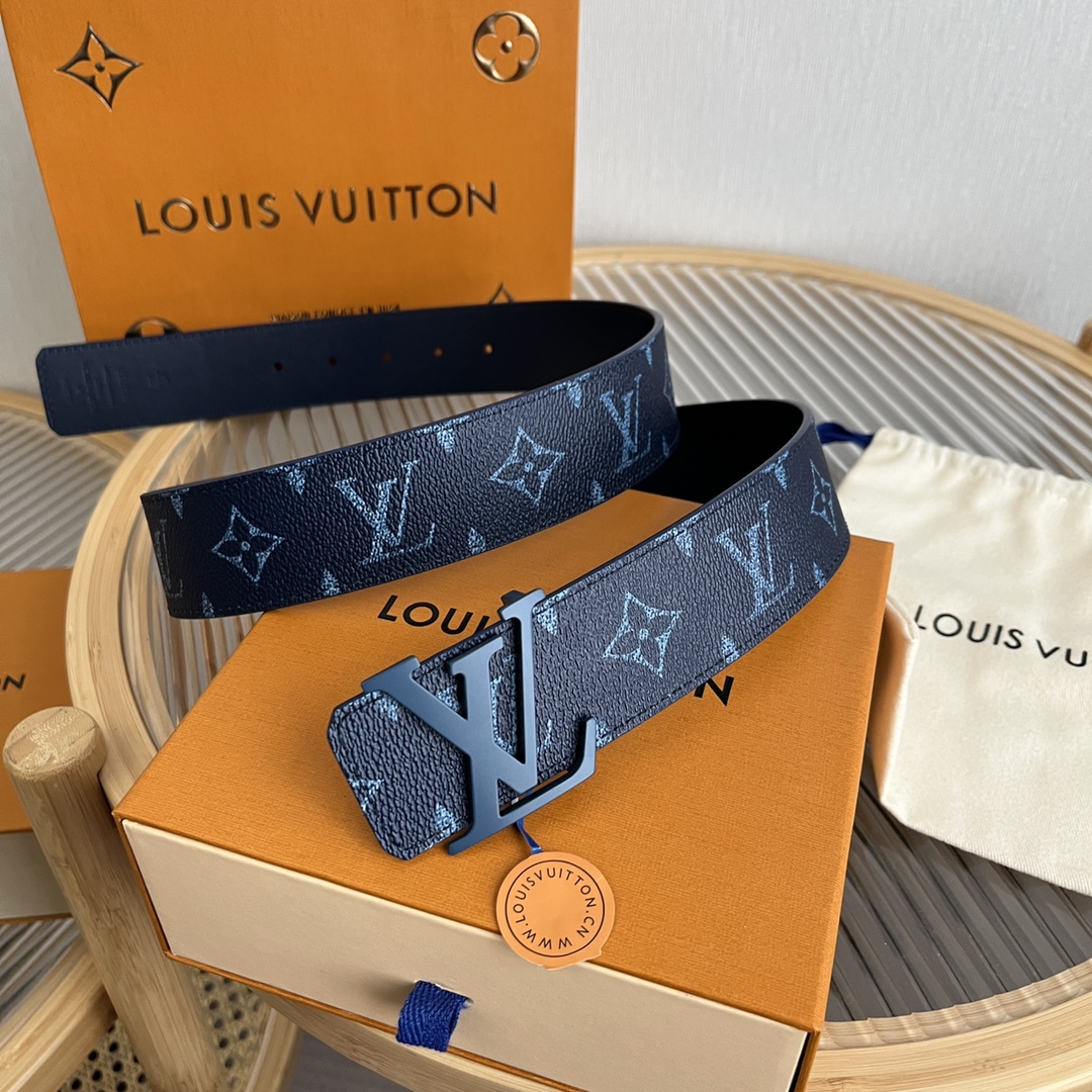 Louis Vuitton LV Custom 4cm Reversible Canvas Belt