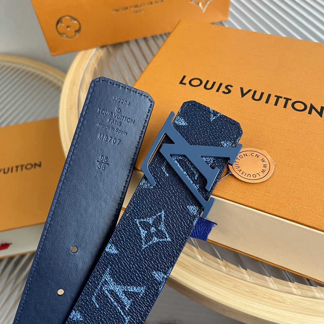 Louis Vuitton LV Custom 4cm Reversible Canvas Belt