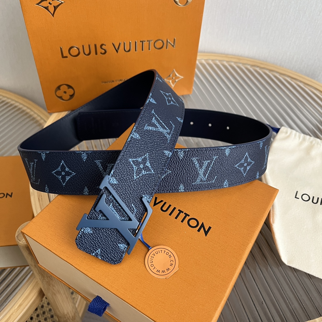 Louis Vuitton LV Custom 4cm Reversible Canvas Belt