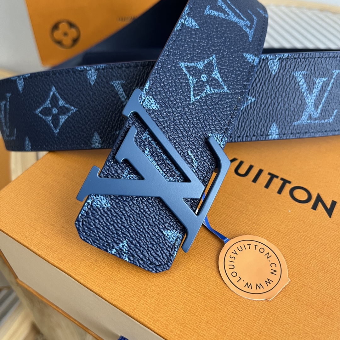 Louis Vuitton LV Custom 4cm Reversible Canvas Belt