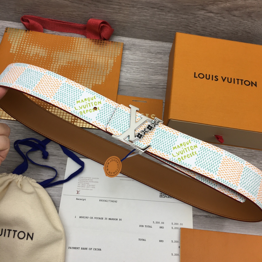 Louis Vuitton Men's Custom Canvas Belt