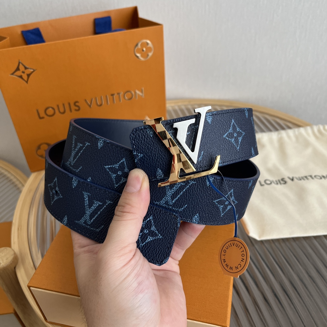 Louis Vuitton LV Custom 4cm Reversible Canvas Belt