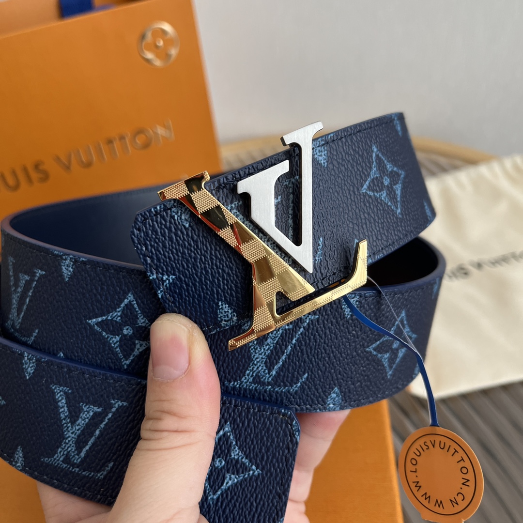 Louis Vuitton LV Custom 4cm Reversible Canvas Belt