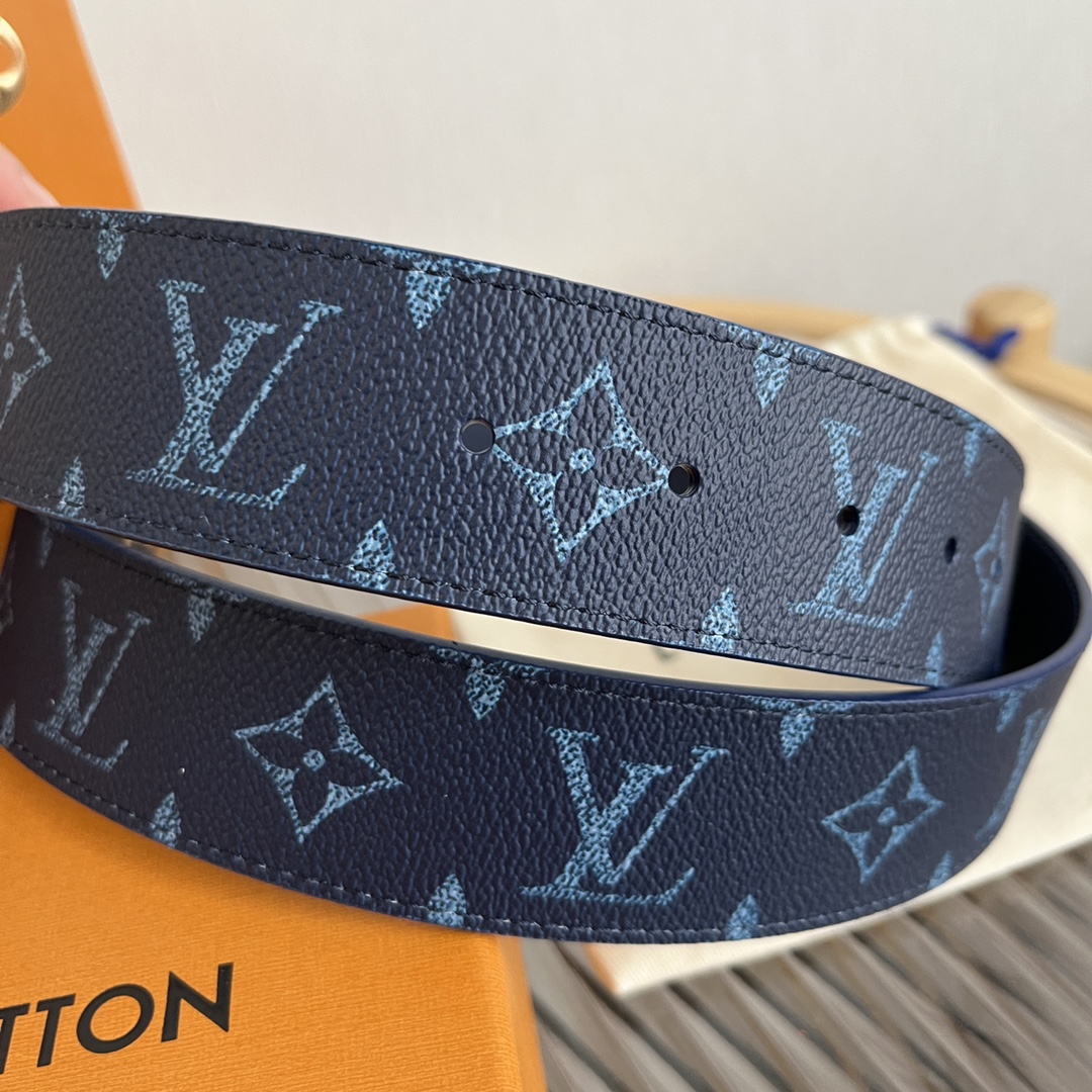 Louis Vuitton LV Custom 4cm Reversible Canvas Belt