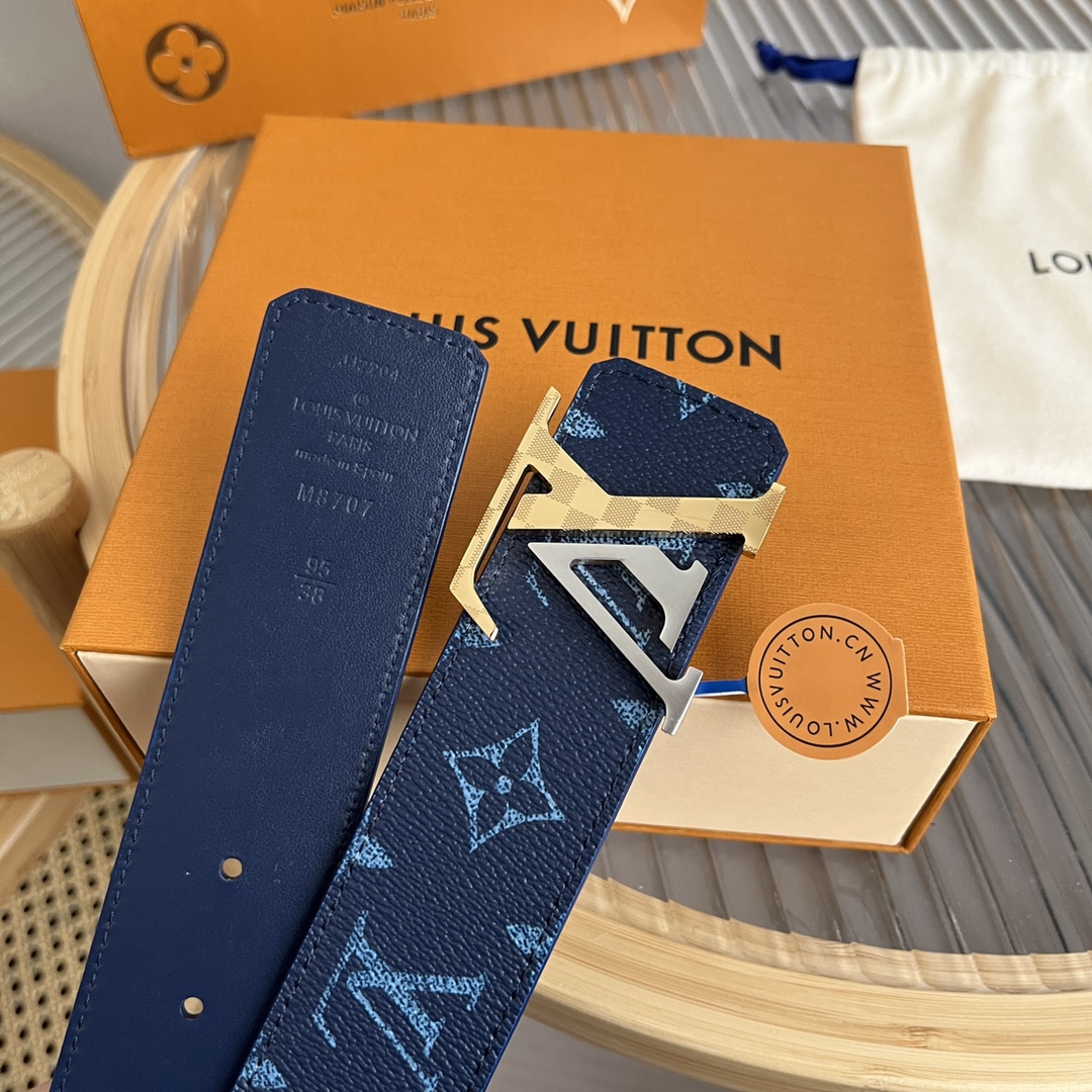 Louis Vuitton LV Custom 4cm Reversible Canvas Belt