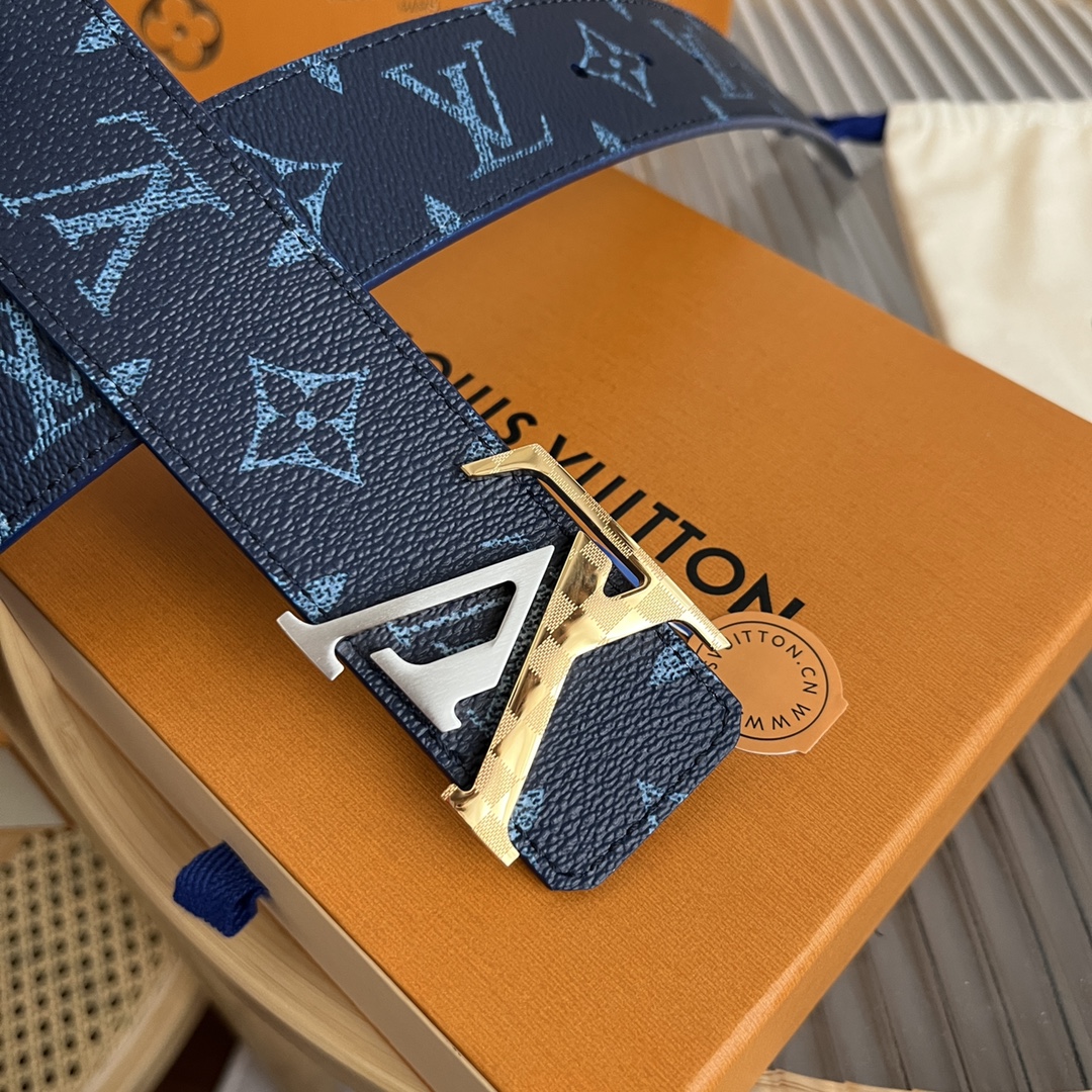 Louis Vuitton LV Custom 4cm Reversible Canvas Belt