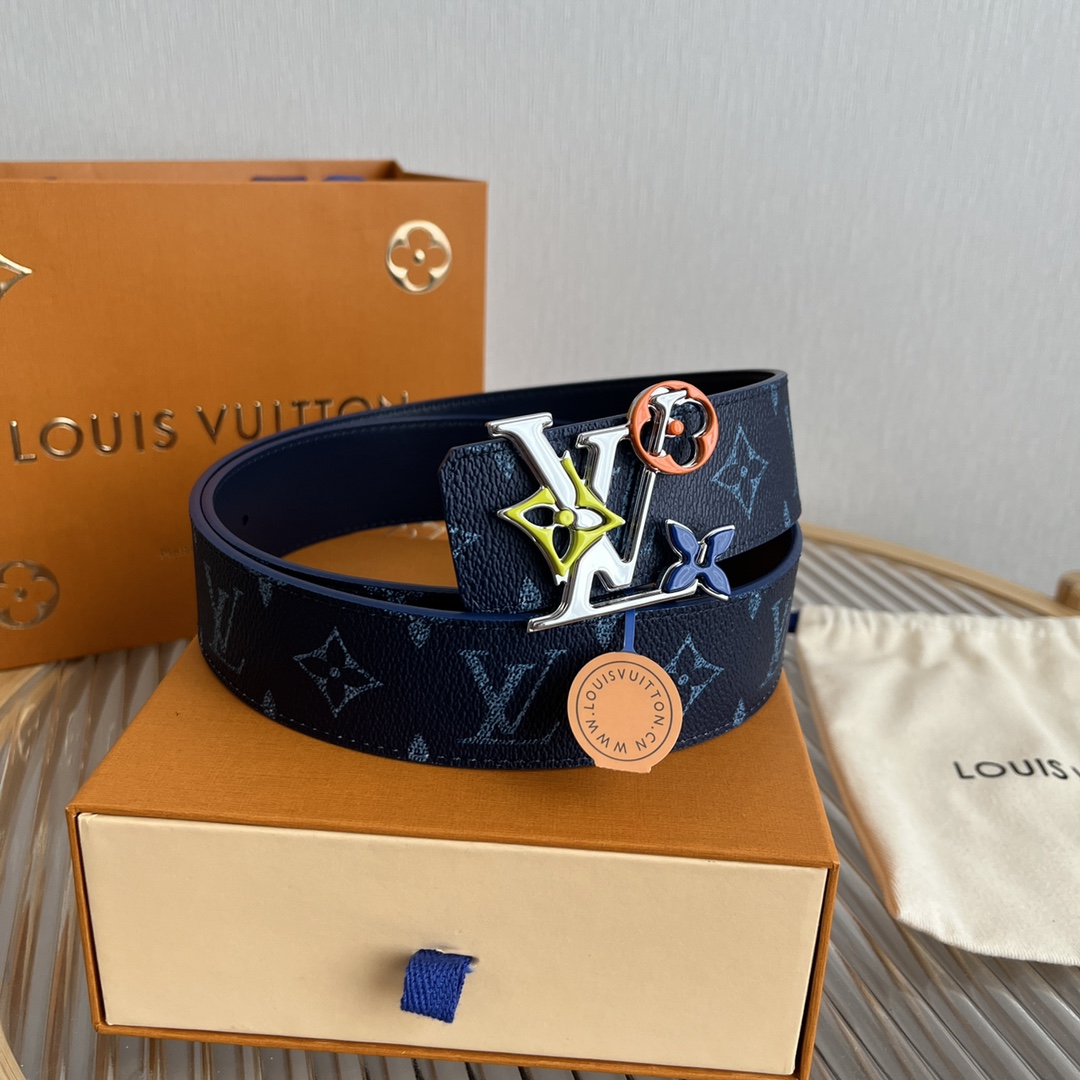 Louis Vuitton LV Custom 4cm Reversible Canvas Belt