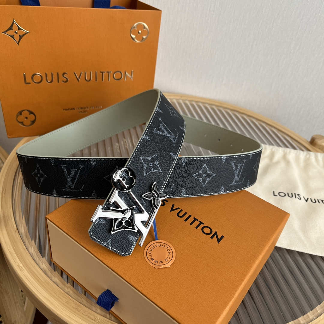 Louis Vuitton LV Custom 4cm Reversible Canvas Belt