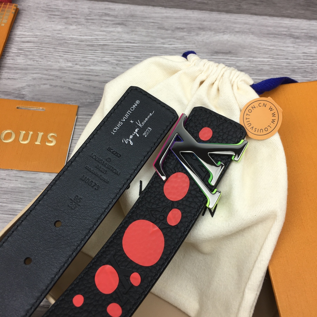 Louis Vuitton LV Yayoi Kusama Collaboration Men's Premium Belt