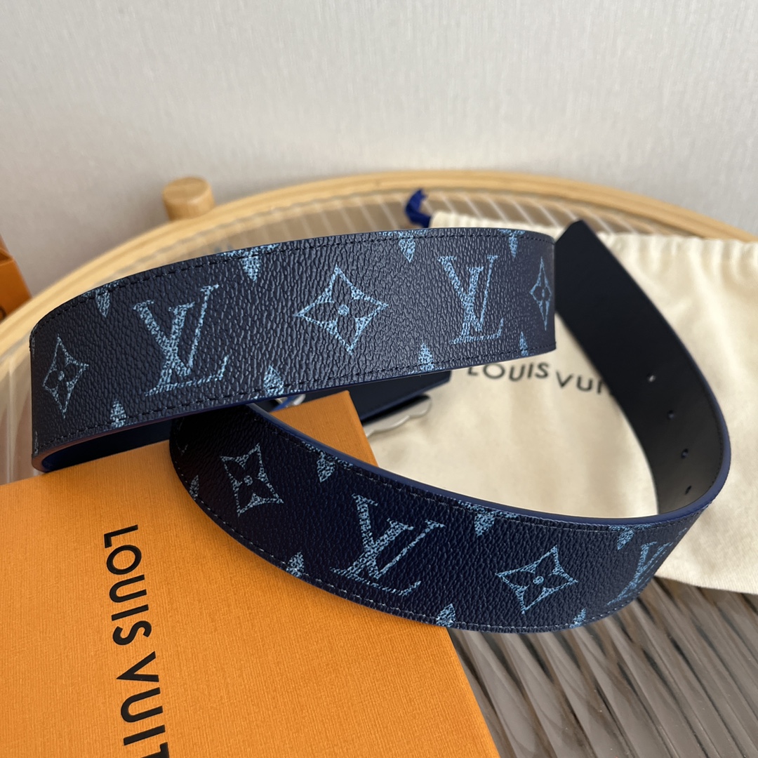 Louis Vuitton LV Custom 4cm Reversible Canvas Belt