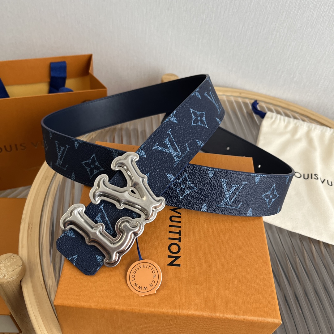 Louis Vuitton LV Custom 4cm Reversible Canvas Belt