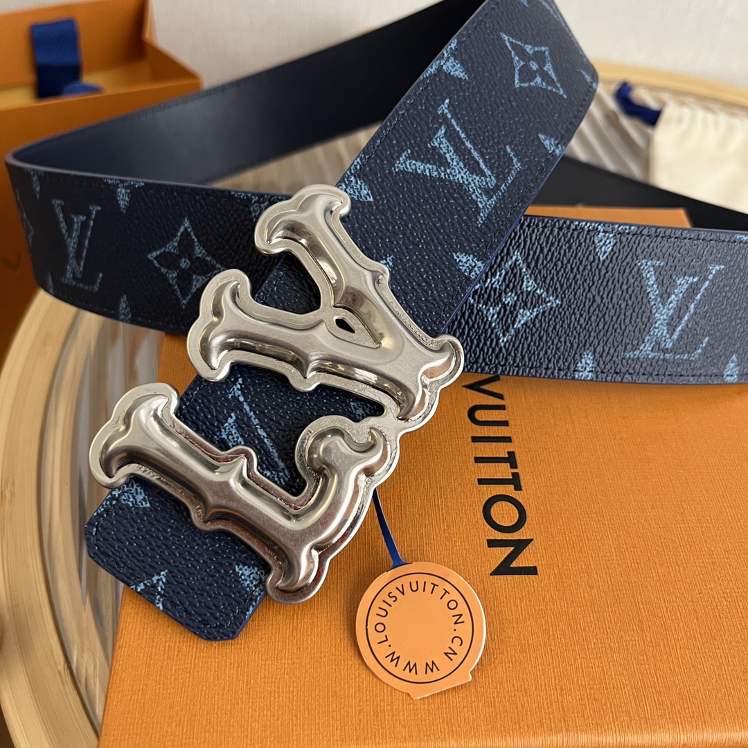 Louis Vuitton LV Custom 4cm Reversible Canvas Belt