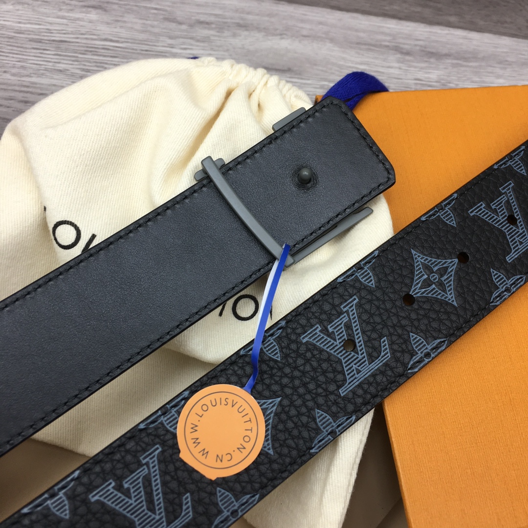 Louis Vuitton LV Men's Reversible Belt with Logo Pattern