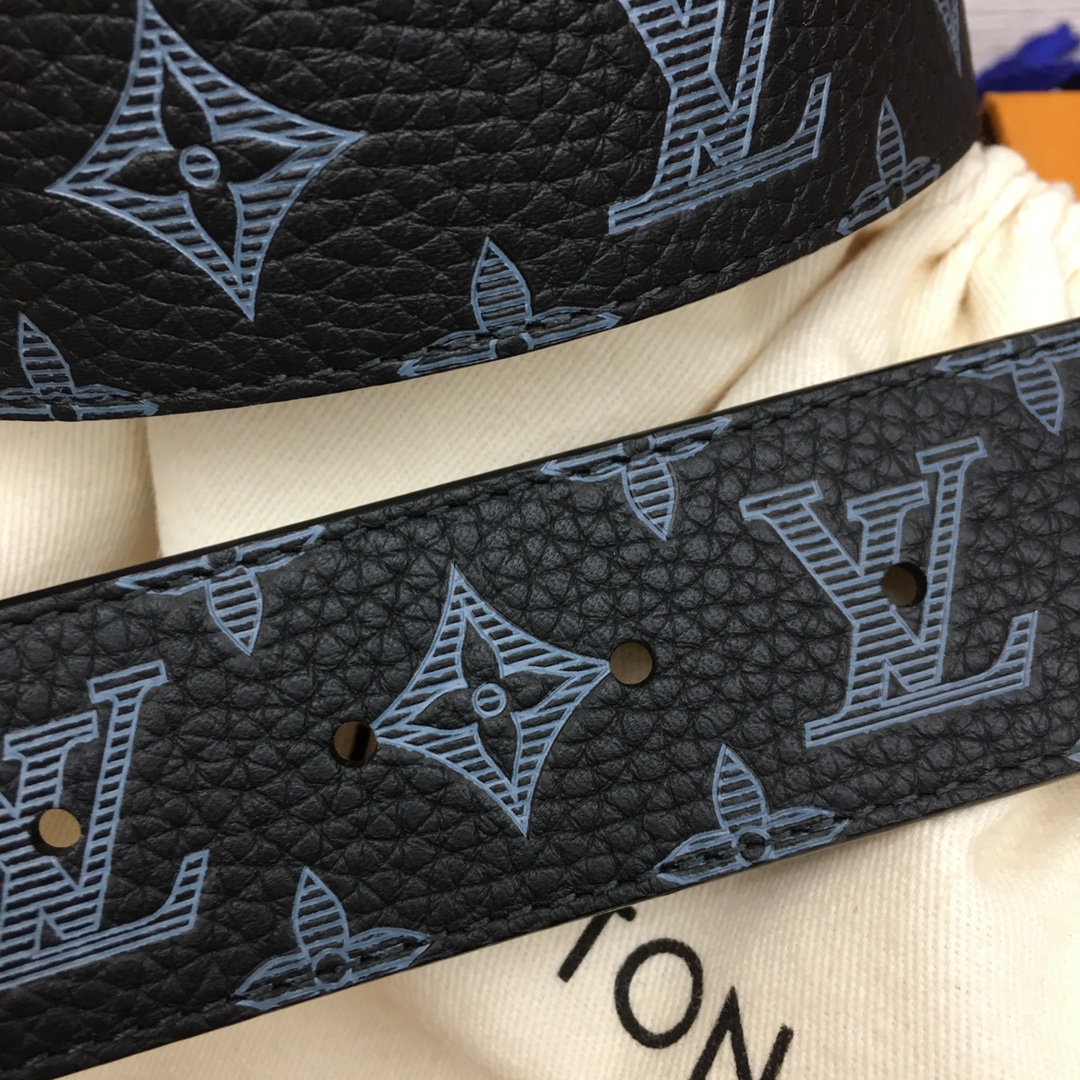 Louis Vuitton LV Men's Reversible Belt with Logo Pattern