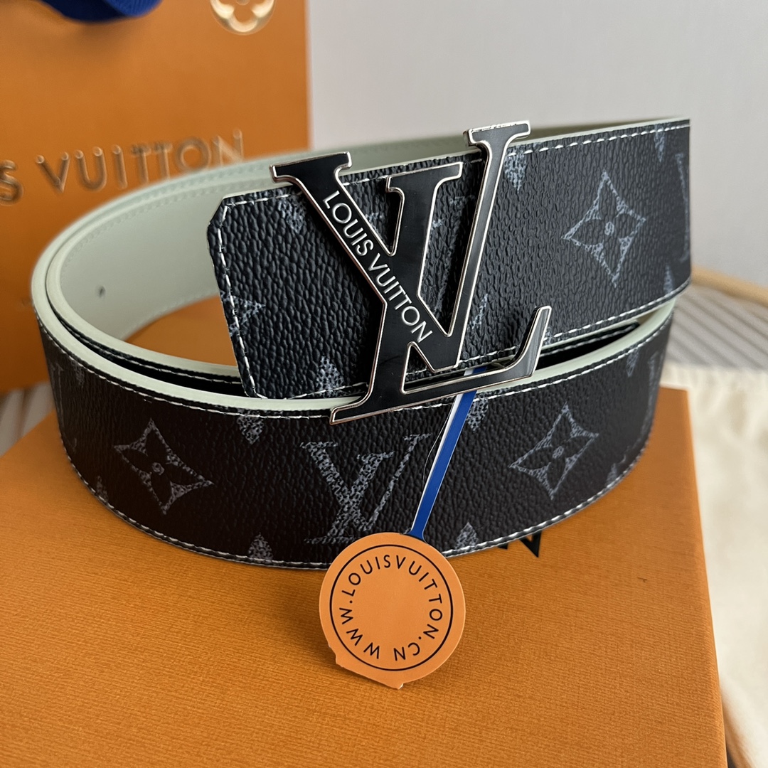 Louis Vuitton LV Custom 4cm Reversible Canvas Belt