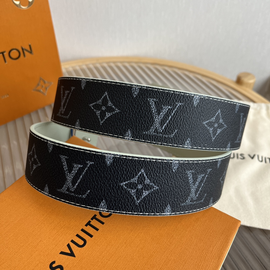 Louis Vuitton LV Custom 4cm Reversible Canvas Belt