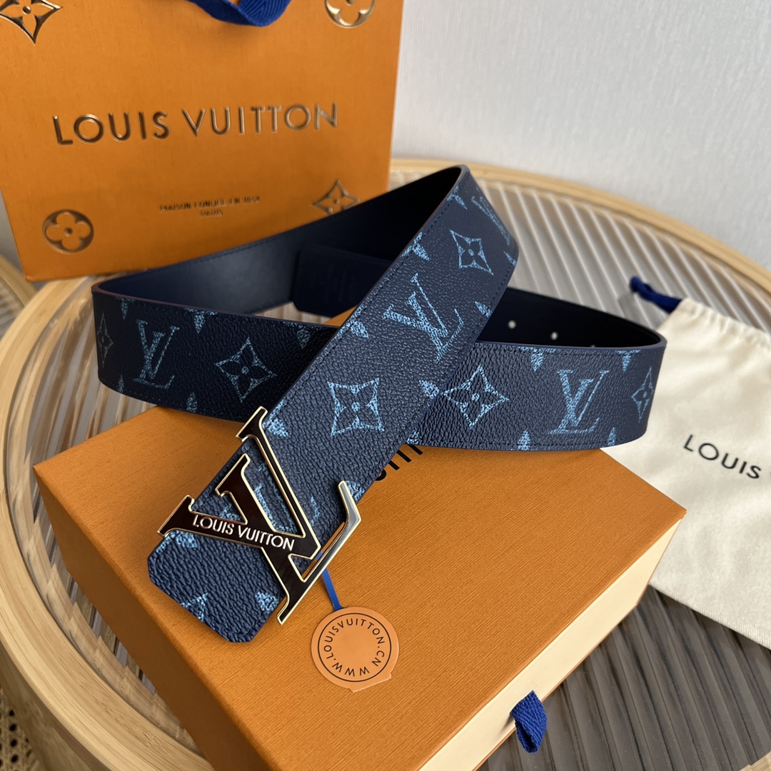 Louis Vuitton LV Custom 4cm Reversible Canvas Belt