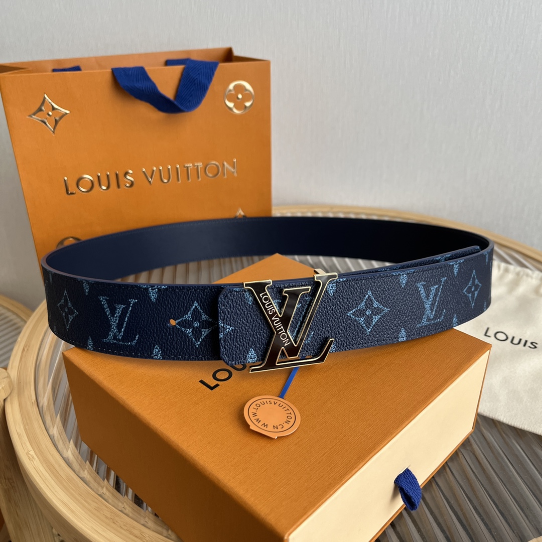 Louis Vuitton LV Custom 4cm Reversible Canvas Belt