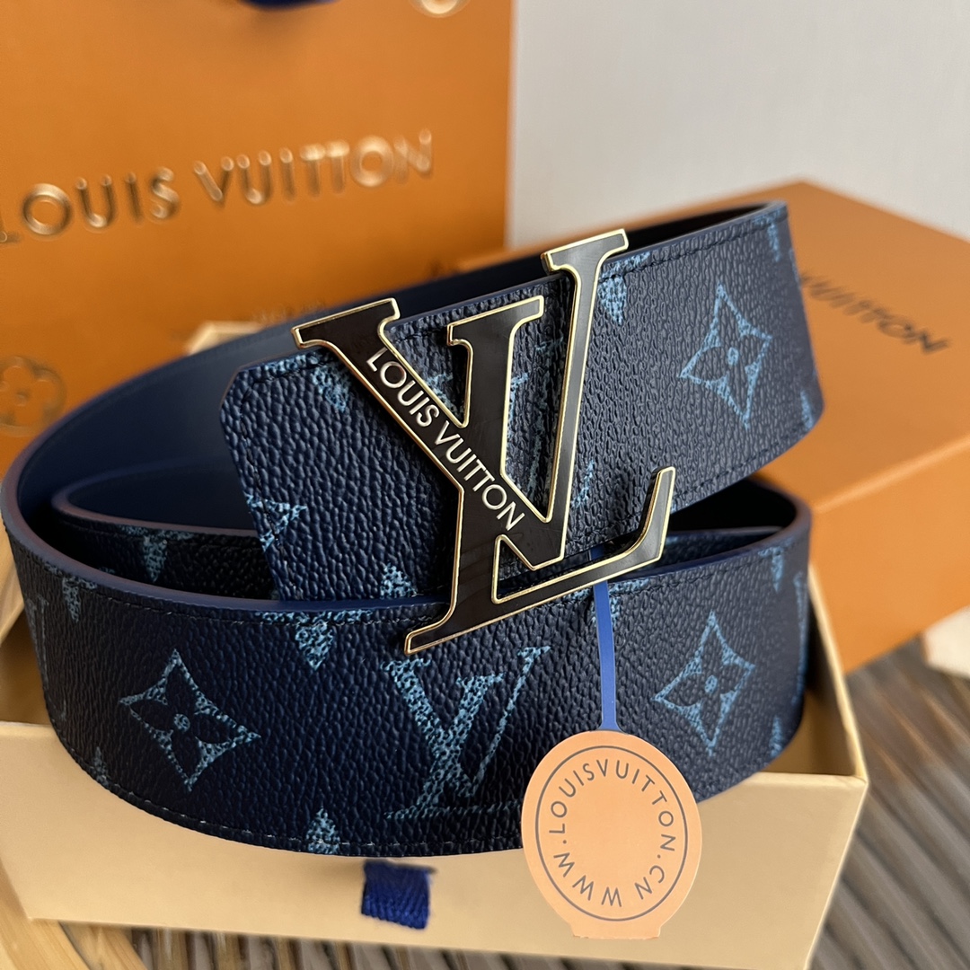 Louis Vuitton LV Custom 4cm Reversible Canvas Belt