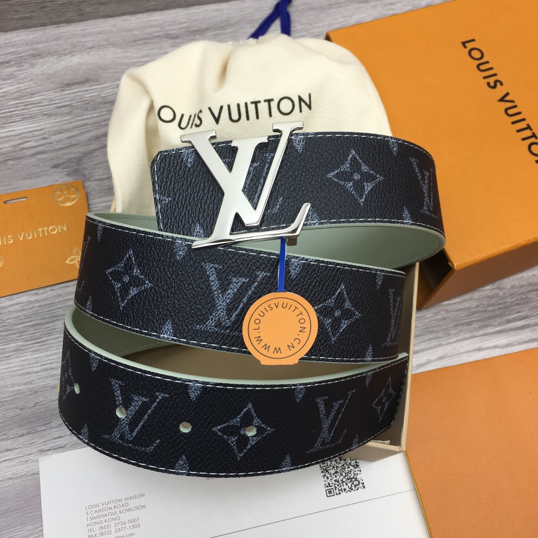 Louis Vuitton LV Custom 4cm Reversible Canvas Belt