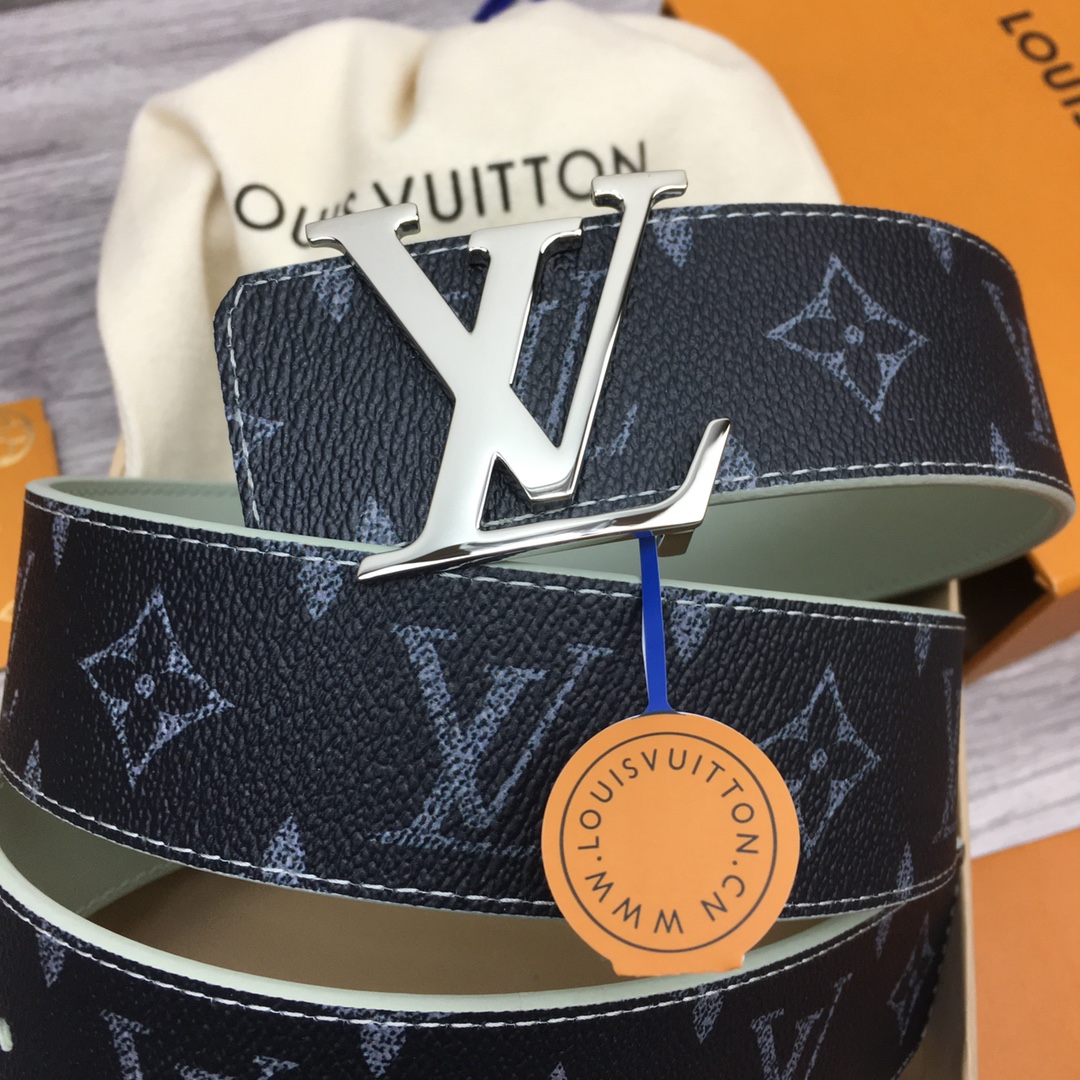 Louis Vuitton LV Custom 4cm Reversible Canvas Belt