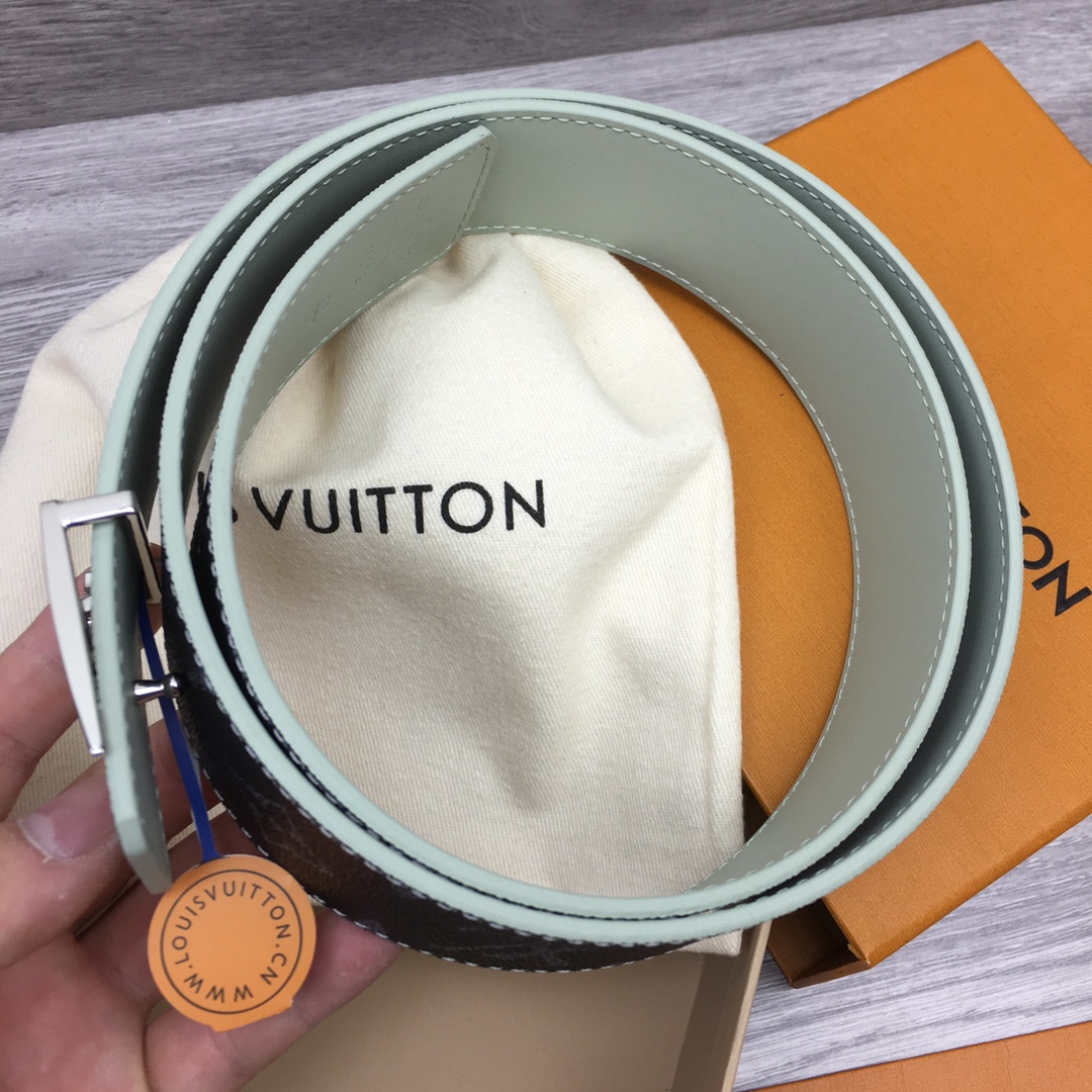 Louis Vuitton LV Custom 4cm Reversible Canvas Belt