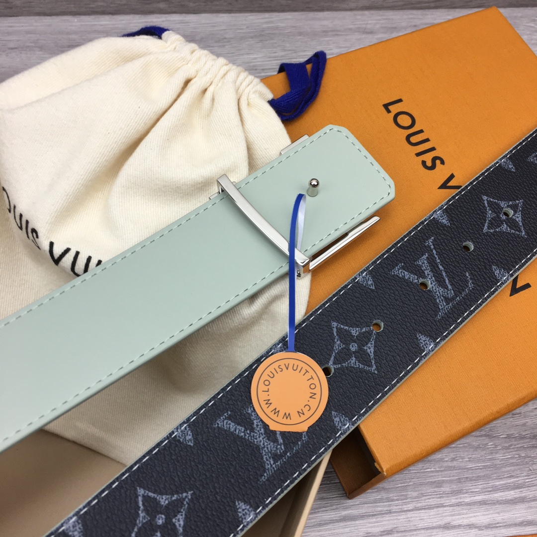 Louis Vuitton LV Custom 4cm Reversible Canvas Belt