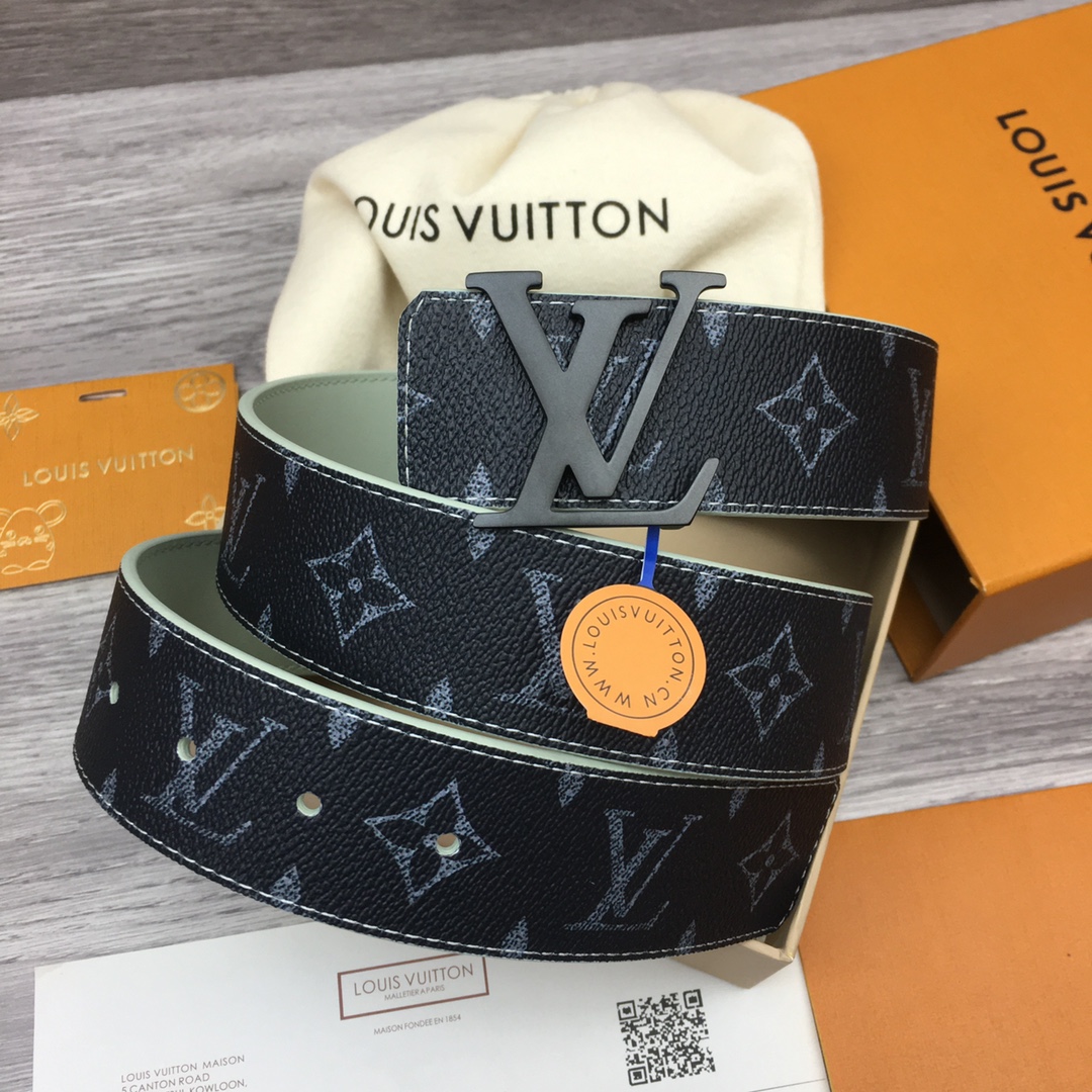 Louis Vuitton LV Custom 4cm Reversible Canvas Belt