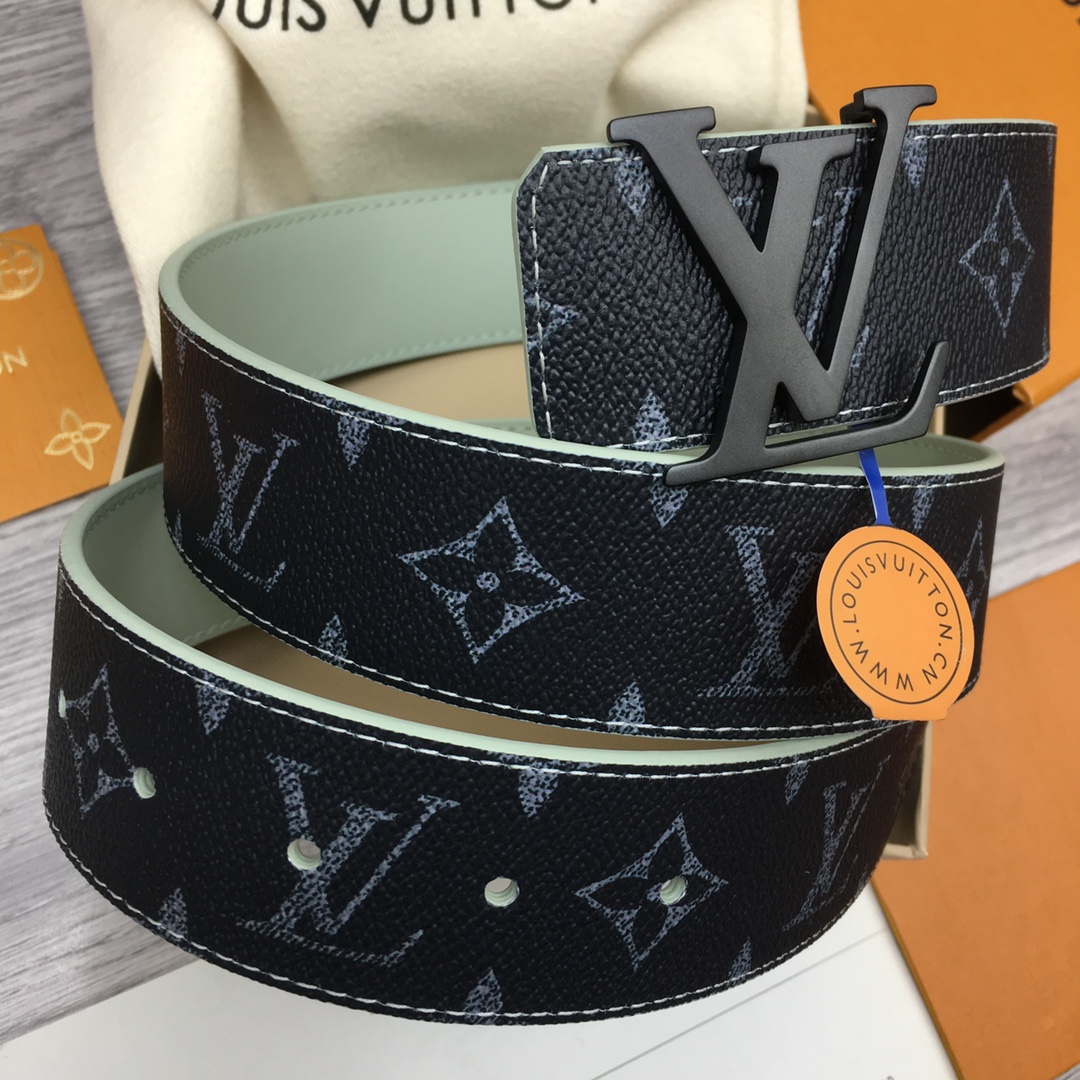 Louis Vuitton LV Custom 4cm Reversible Canvas Belt