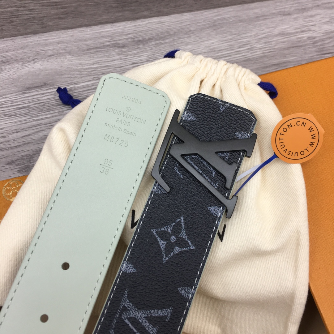 Louis Vuitton LV Custom 4cm Reversible Canvas Belt