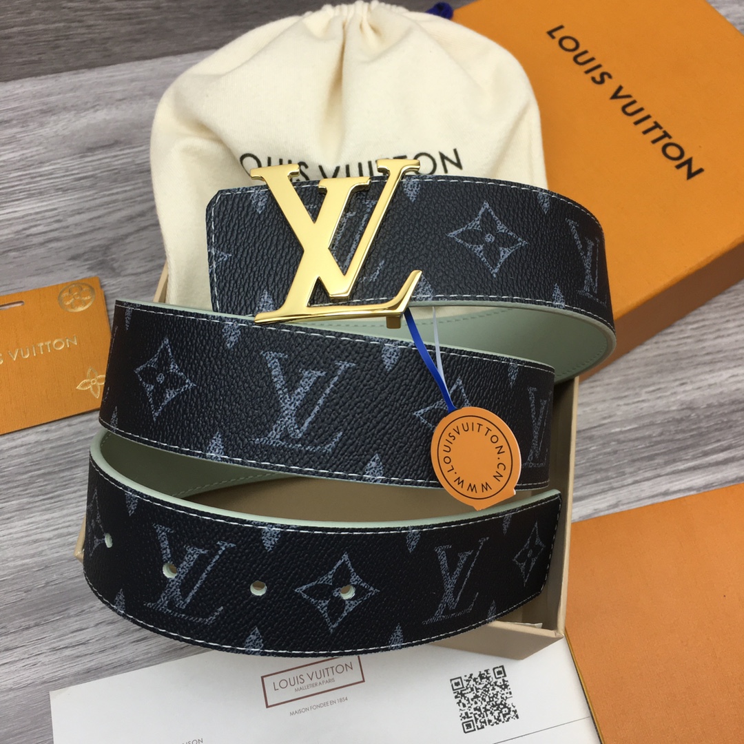 Louis Vuitton LV Custom 4cm Reversible Canvas Belt