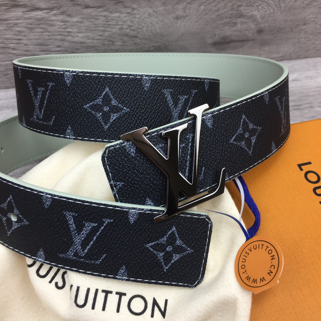 Louis Vuitton LV Custom 4cm Reversible Canvas Belt